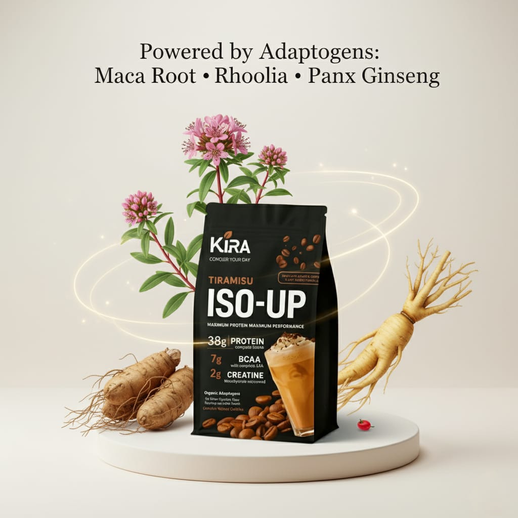 KIRA  ISO-UP: Tiramisu flavor with Real Coffee, Creatine & BCAA