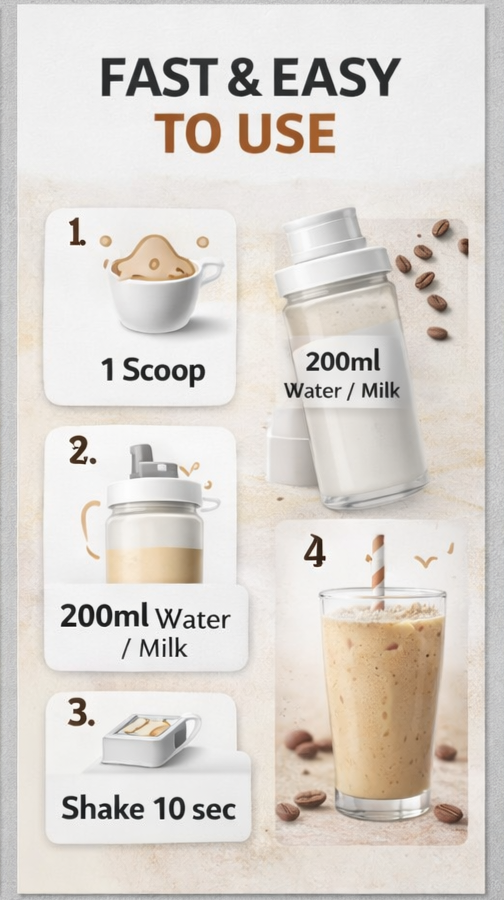 KIRA ISO-UP PLANT PROTEIN: Classic flavor with Real Coffee, Creatine & BCAA